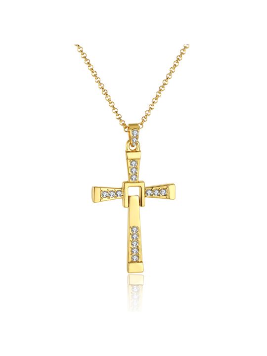 Collier Croix - Plaqué Or