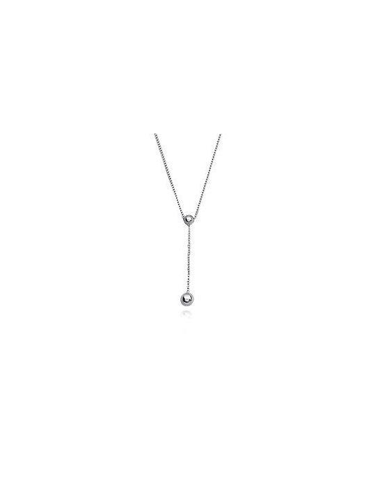 Collier Cravate Boule - Argent 925