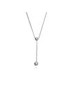 Collier Cravate Boule - Argent 925