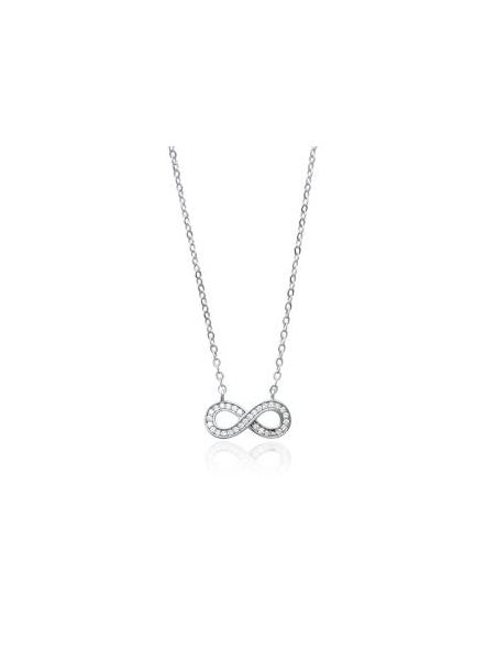 Collier Infini Petit avec Pierre - Argent 925