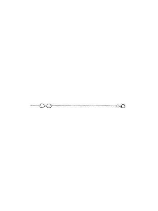 Bracelet Chaîne en Argent Sterling 925 avec Symbole Infini - Élégance Intemporelle et Signification Profonde