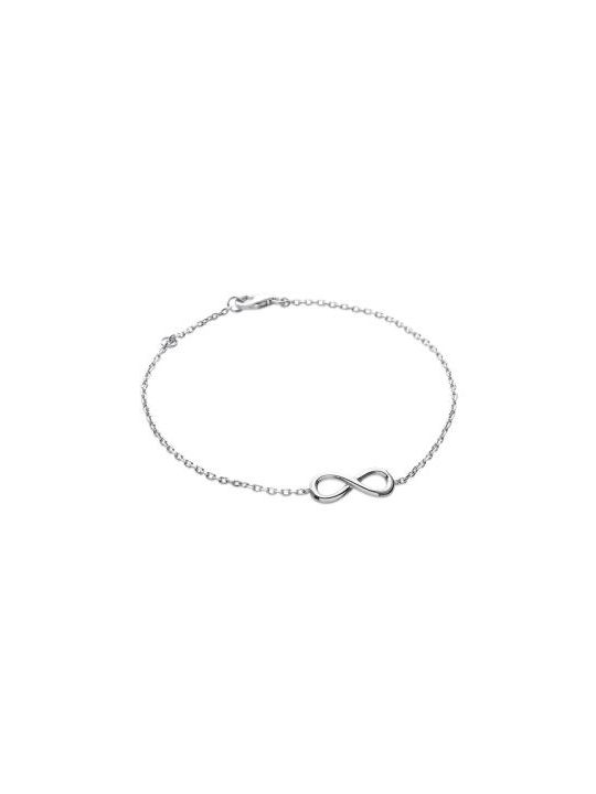 Bracelet Chaîne en Argent Sterling 925 avec Symbole Infini - Élégance Intemporelle et Signification Profonde