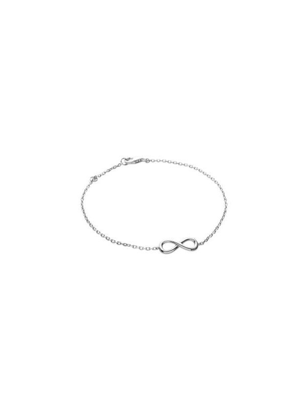 Bracelet Chaîne en Argent Sterling 925 avec Symbole Infini - Élégance Intemporelle et Signification Profonde