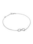 Bracelet Chaîne en Argent Sterling 925 avec Symbole Infini - Élégance Intemporelle et Signification Profonde