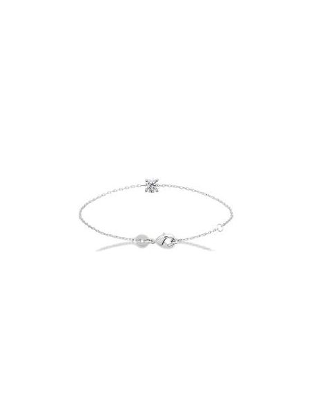 Bracelet Chaîne en Argent Sterling 925 avec Solitaire en Zircon - Éclat Raffiné et Style Intemporel