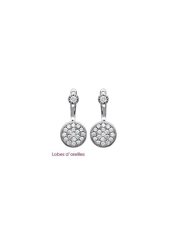 Boucles d'Oreilles Puces en Argent Sterling 925 Incrustées de Zircon - Éclat Subtil et Fermoir Poussette