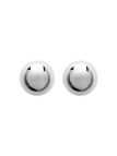 Boucles d'Oreilles Clou en Argent Sterling 925 avec Sphère de 4 mm - Design Minimaliste et Fermoir Poussette