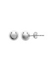 Boucles d'Oreilles Clou en Argent Sterling 925 avec Sphère de 4 mm - Design Minimaliste et Fermoir Poussette