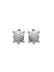 Boucles d'Oreilles Clou en Argent Sterling 925 avec Motif Tortue - Charme Naturel et Fermoir Poussette