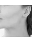 Boucles d'Oreilles Clou en Argent Sterling 925 avec Trio de Triangles - Chic et Moderne