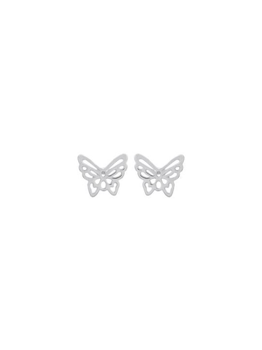 Boucles d'Oreilles en Argent Sterling 925 avec Motif Papillon - Légèreté et Élégance avec Fermoir Poussette