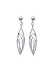 Boucles d'Oreilles Feuille Pendantes en Argent Sterling 925 - Élégance Naturelle