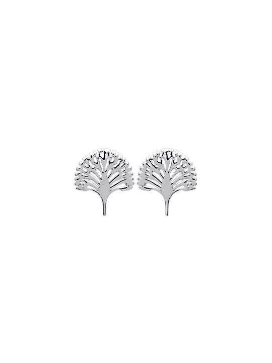 Boucles d'Oreilles en Argent Sterling 925 avec Arbre de Vie - Symbolisme Naturel et Fermoir Poussette