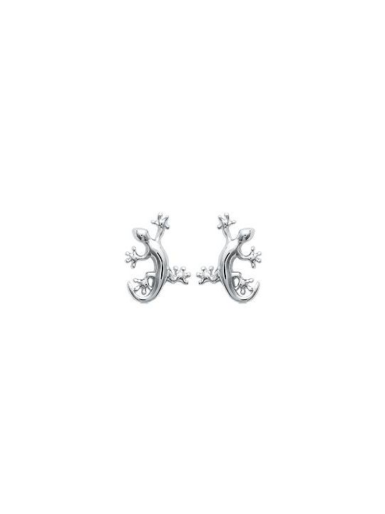 Boucles d'Oreilles Lézard en Argent Sterling 925 - Design Unique avec Fermoir Poussette Confortable