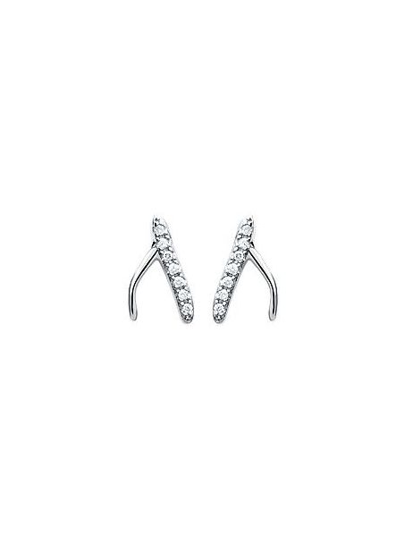 Boucles d'Oreilles en Argent Sterling 925 avec Symboles Porte-Bonheur - Design Charmant et Fermoir Poussette