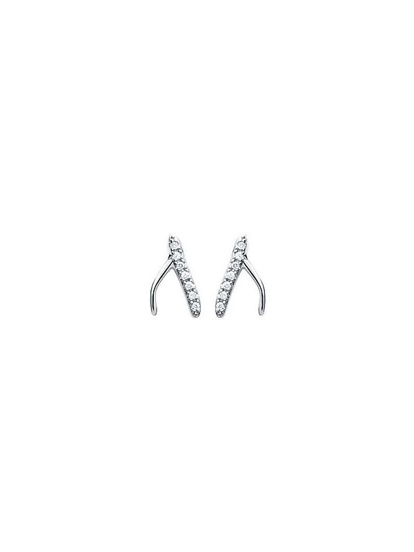 Boucles d'Oreilles en Argent Sterling 925 avec Symboles Porte-Bonheur - Design Charmant et Fermoir Poussette