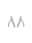 Boucles d'Oreilles en Argent Sterling 925 avec Symboles Porte-Bonheur - Design Charmant et Fermoir Poussette