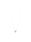 Collier Triangle aux Diamants - Argent 925 - Nylon - Oxyde de Zirconium