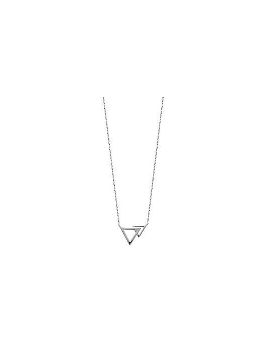 Collier Double Triangle - Argent 925