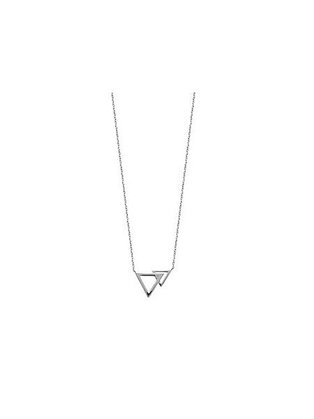 Collier Double Triangle - Argent 925