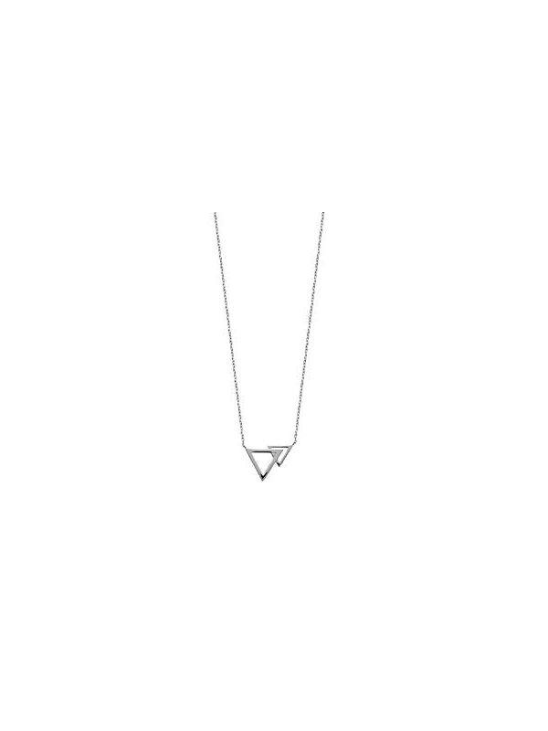 Collier Double Triangle - Argent 925