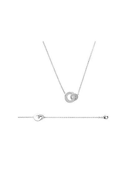 Collier Anneaux Entrelacé - Argent 925