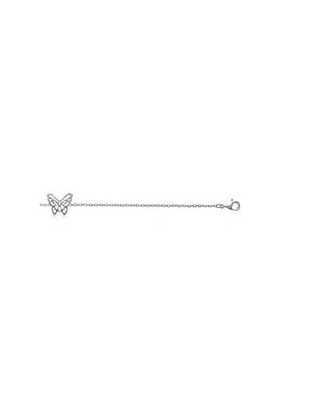 Bracelet Chaîne en Argent 925 avec Charm Papillon