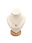 Collier en Acier Inoxydable Argenté avec Solitaire en Zircon – Éclat Élégant et Intemporel