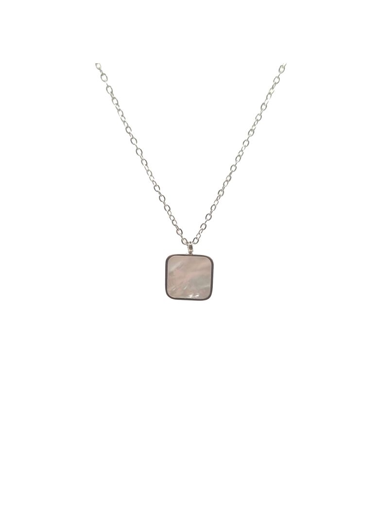 Collier en Acier Inoxydable Argenté avec Solitaire en Zircon – Éclat Élégant et Intemporel