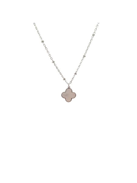 Collier en Acier Inoxydable Argenté avec Solitaire en Zircon – Éclat Élégant et Intemporel