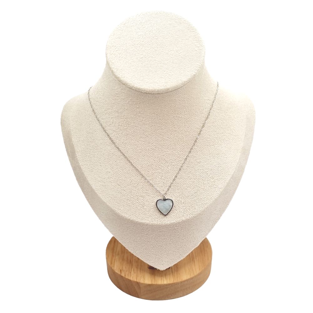 Collier en Acier Inoxydable Argenté avec Solitaire en Zircon – Éclat Élégant et Intemporel