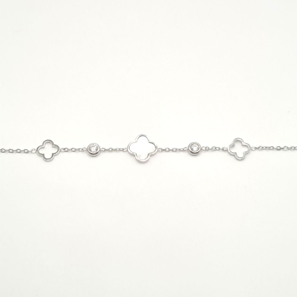 Bracelet Chaîne en Acier Inoxydable avec Anneau Arbre de Vie et Zircons – Harmonie et Éclat Intemporel