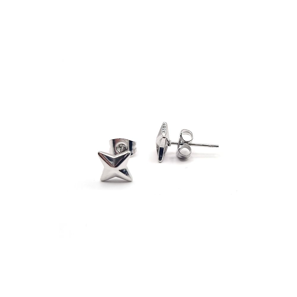 Boucles d'Oreilles en Acier Inoxydable Doré Forme Géométrique – Style Minimaliste et Moderne