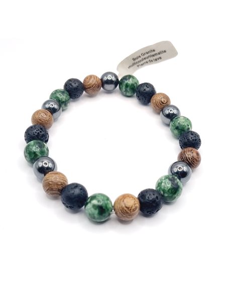 Bracelet en Perles Naturelles d'Améthyste – Sérénité et Élégance