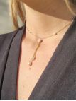 copy ofCollier en acier inoxydable avec pendentif maillon doré