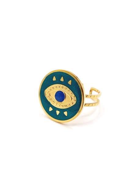 copy ofcopy ofcopy ofcopy ofcopy ofcopy ofBague dorée ajustable avec pierre naturelle lapis-lazuli